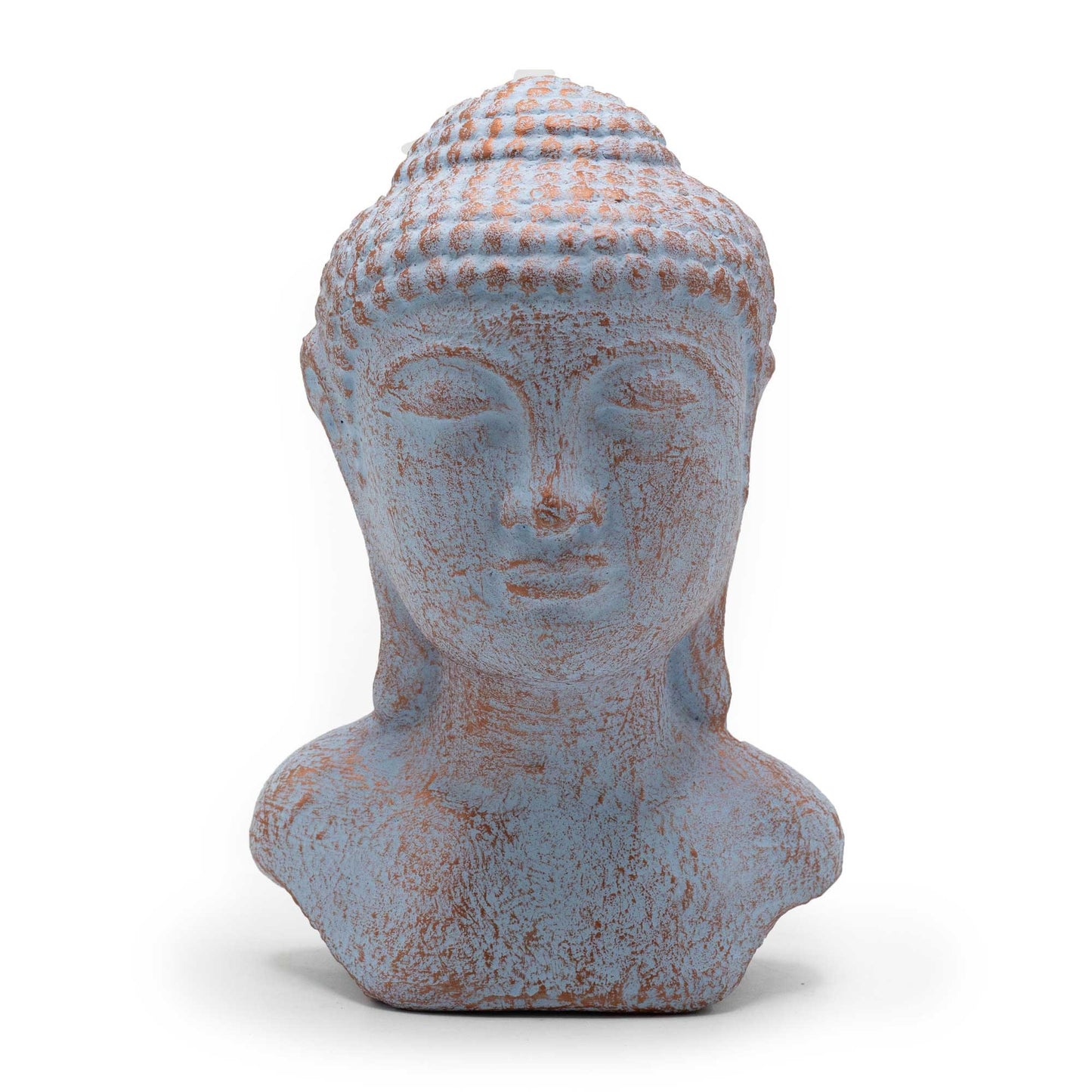 Buddha-Kopf Gelassenheit - Blaues Kupfer