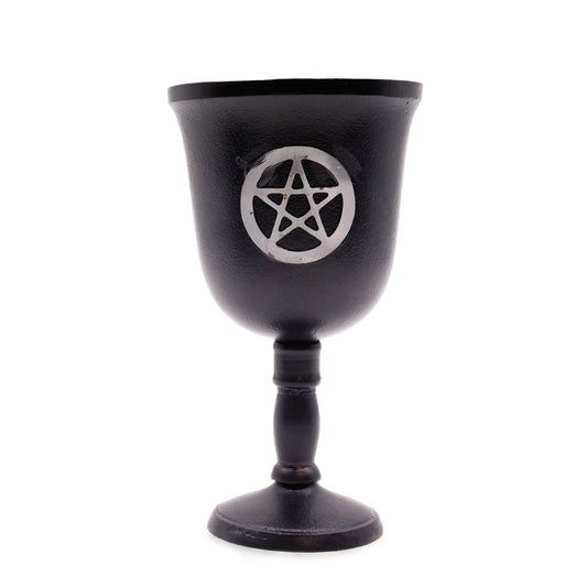 Gietijzeren Rituele Beker - Pentagon - 20x11 cm