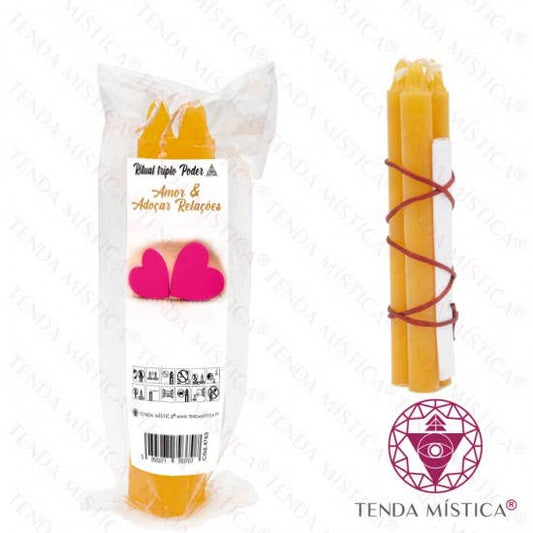 Triple Power Ritual Candle - Love & Relationships