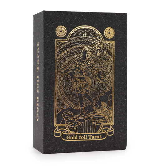 Gold Foil Tarot Set with Guidebook & Gift Box – Luxury Gift 78 Cards