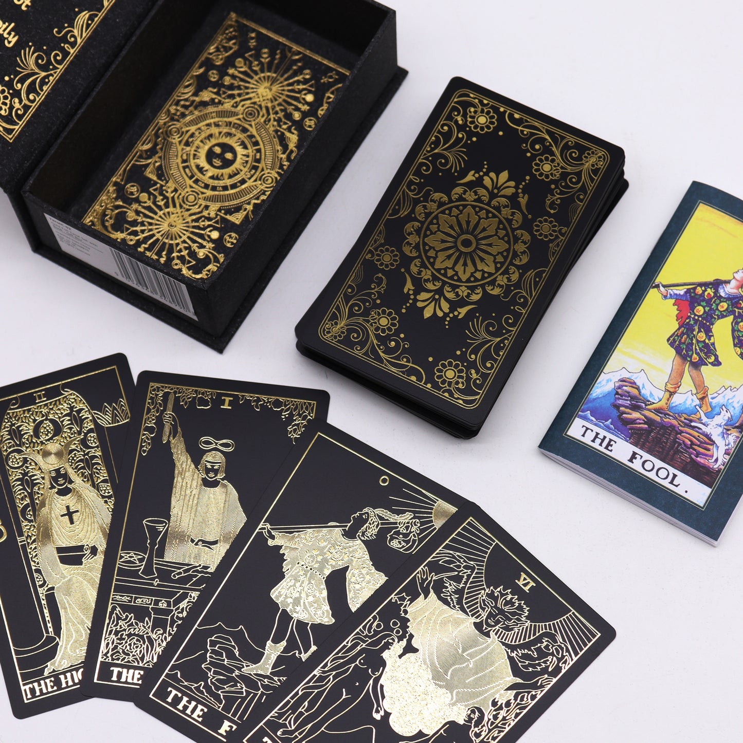 Gold Foil Tarot Set with Guidebook & Gift Box – Luxury Gift 78 Cards