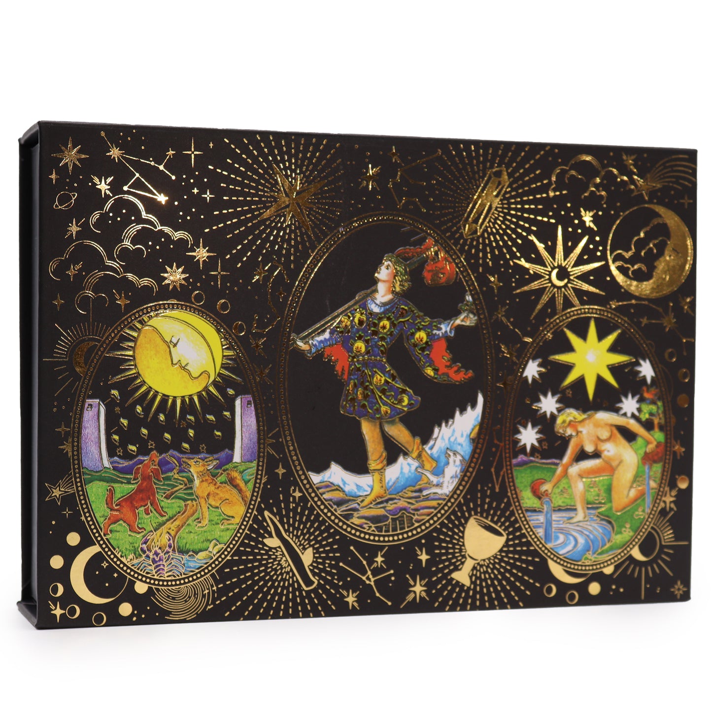 Luxury Gold Foil Tarot Gift Set – 78 Cards + 6 Accessories & Guidebook