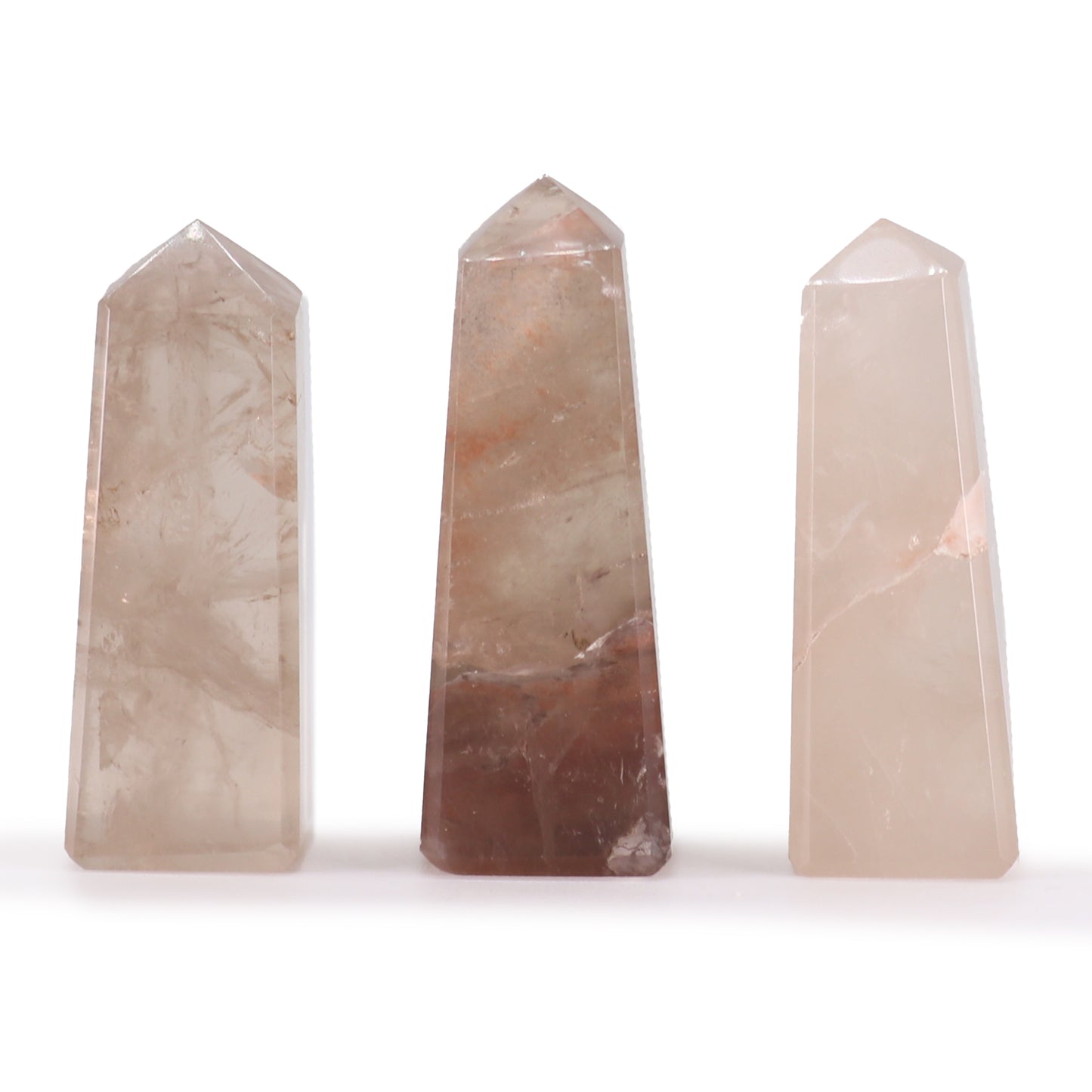 Smoky Quartz Obelisk Points | Set of 3 | ±3.5–5cm