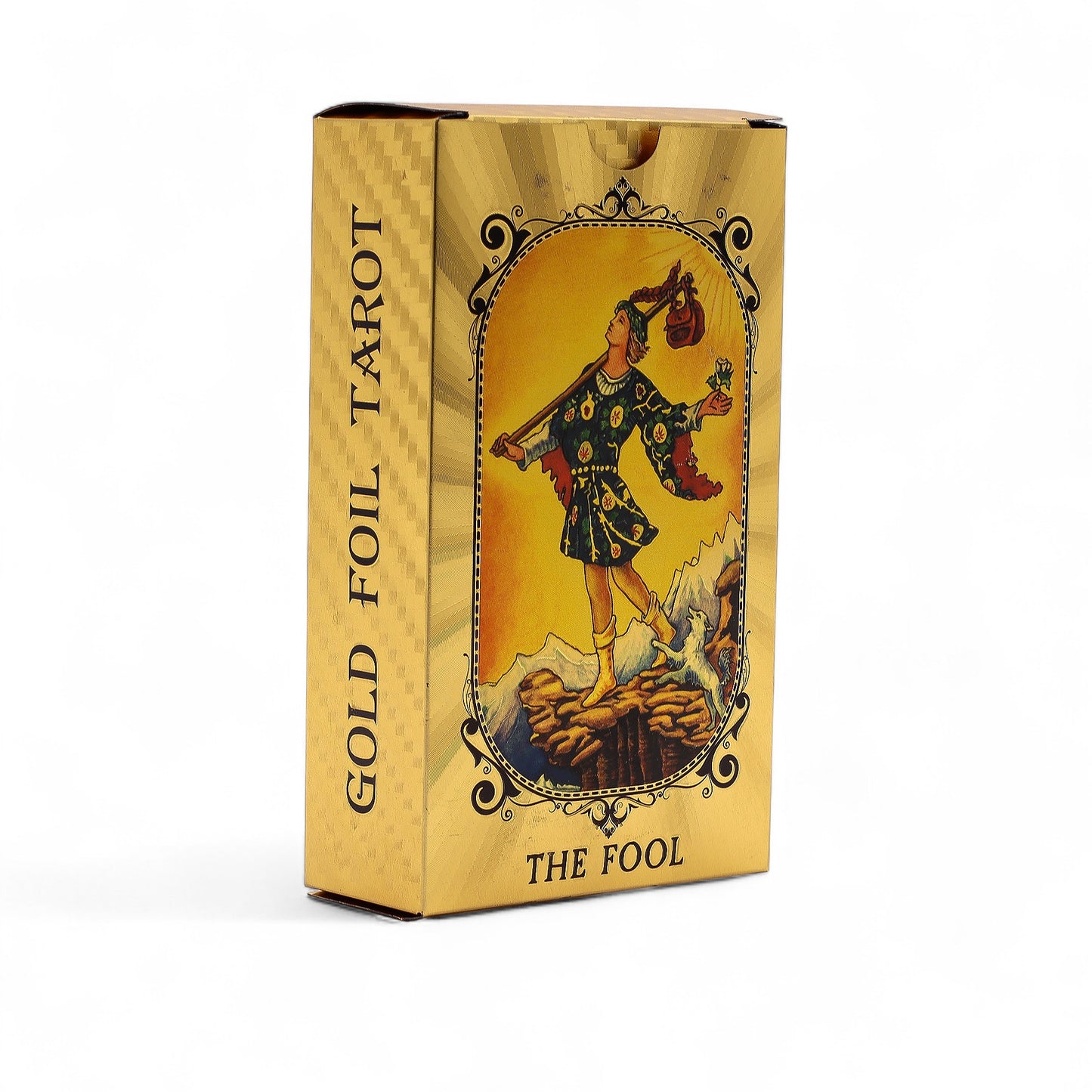 Allsehendes Auge Tarotkarten – Blau & Gold Folie Tarotdeck 78 Karten mit Anleitung