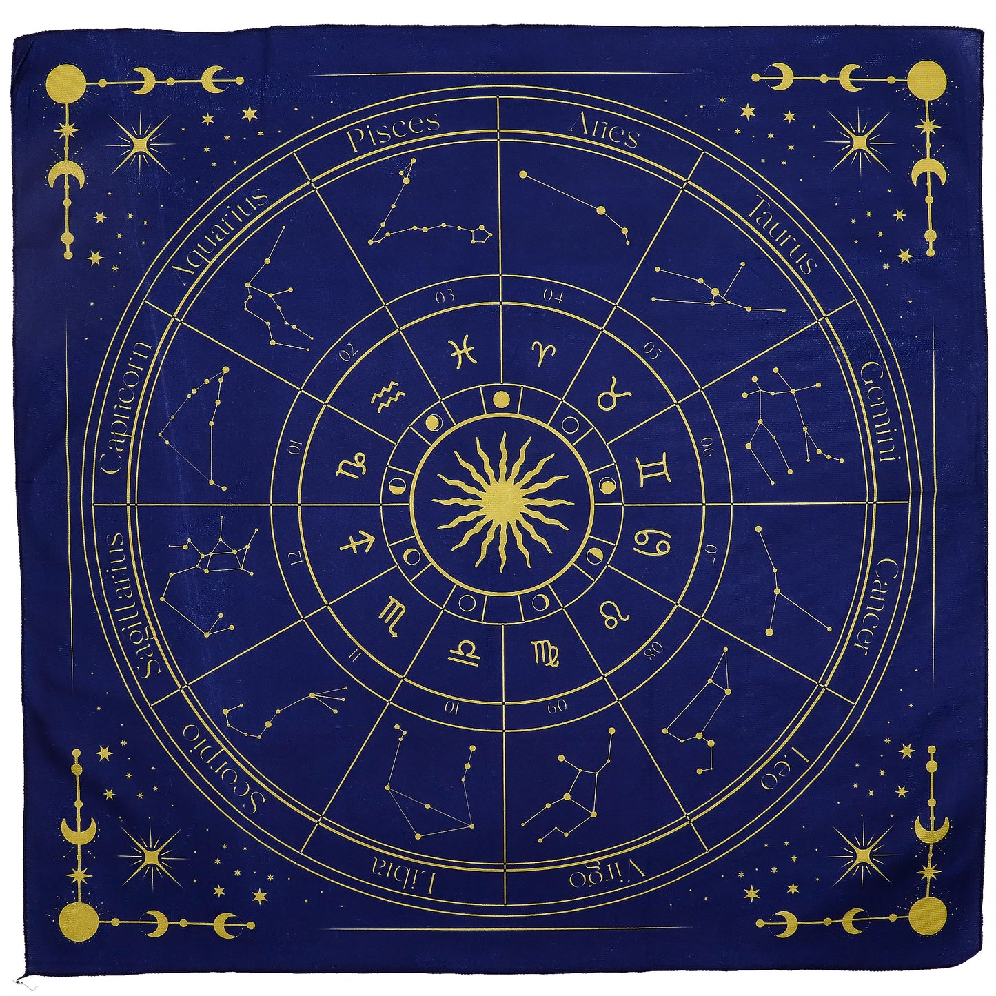 Tarot Reading Cloth Zodiac - Zodiac Altar Cloth 75x75 cm