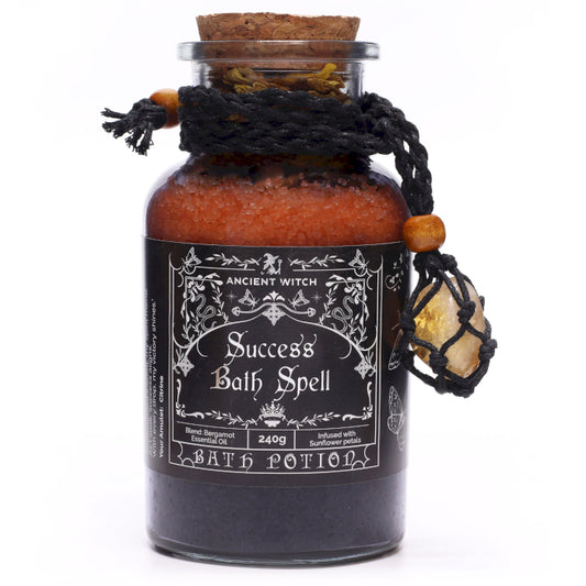 Ancient Witch – Success Bath Spell Potion with Citrine Amulet