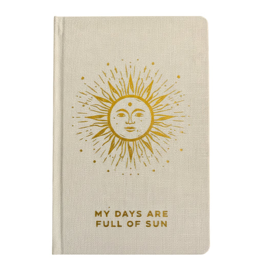 Manifestatie Ivoor & Goud Dankbaarheidsdagboek – 120 Pagina’s – Mijn Dagen Zijn Vol Zon