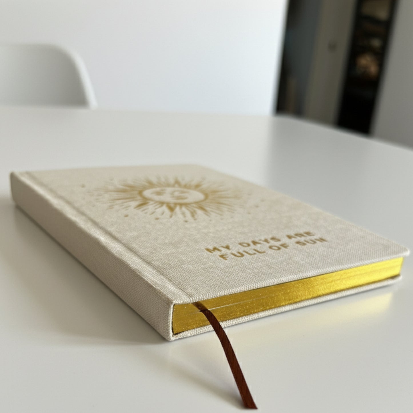 Manifestatie Ivoor & Goud Dankbaarheidsdagboek – 120 Pagina’s – Mijn Dagen Zijn Vol Zon