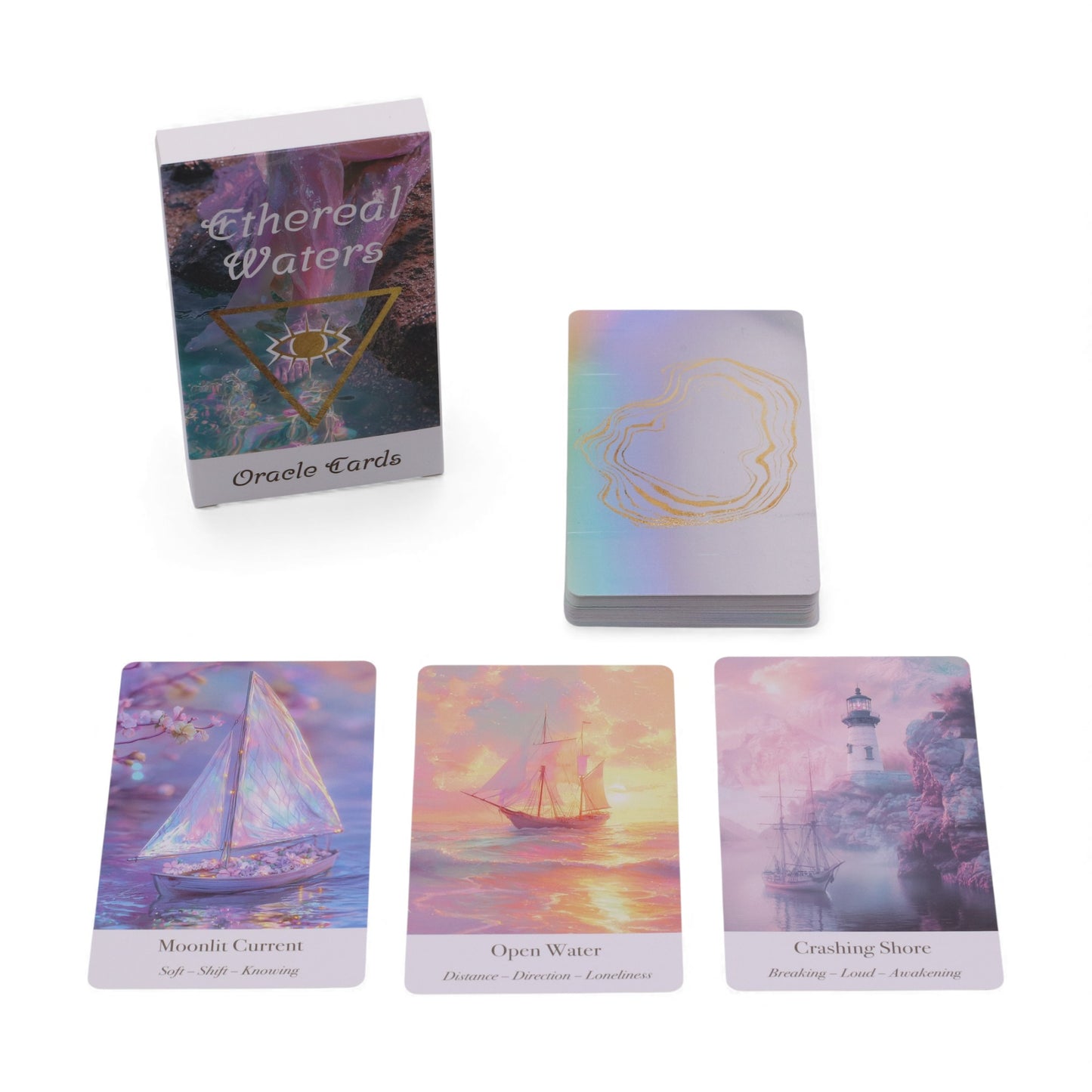 Ethereal Waters Orakelkarten | Sirenen & Mondlicht | Set aus 4