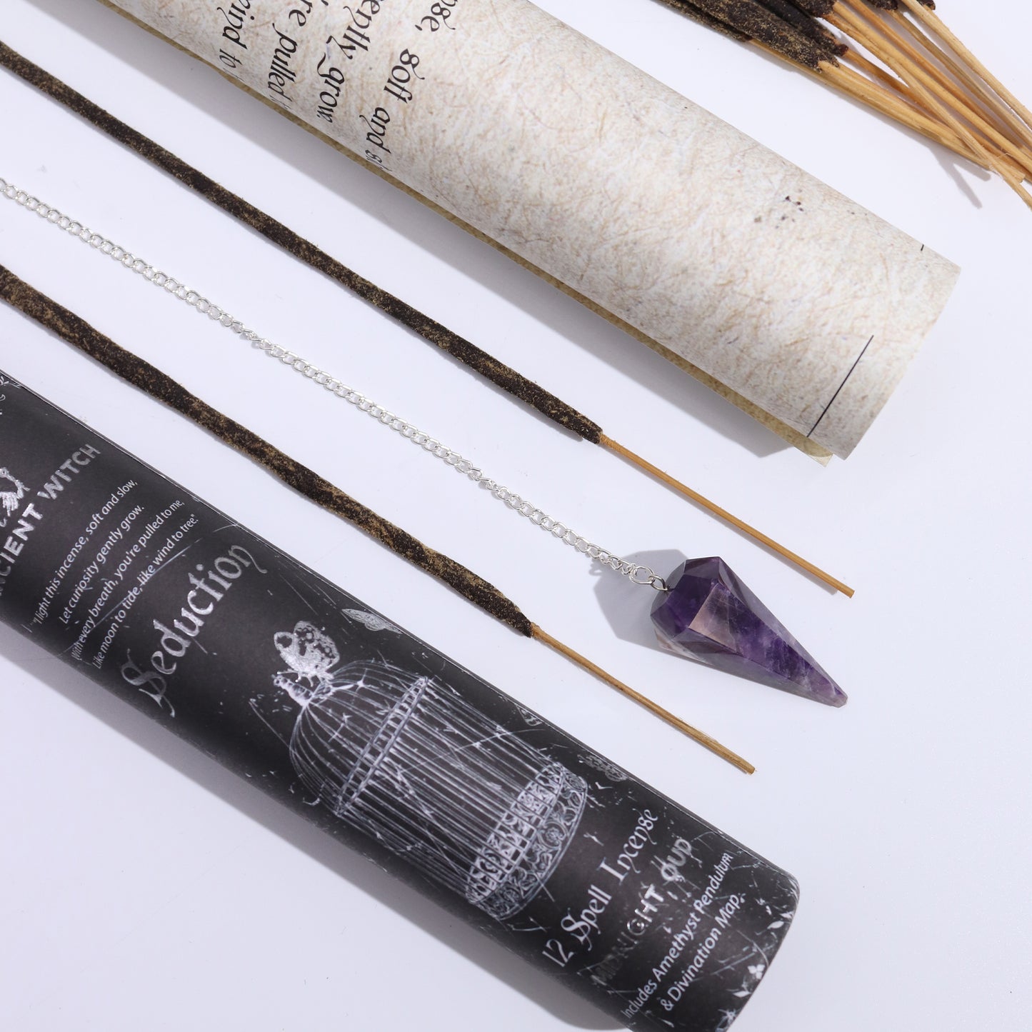 Ancient Witch Spell Incense Seduction | With Amethyst Pendulum | Amstercharmed