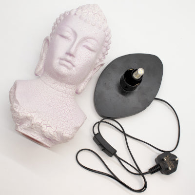 Buddha Büstenlampe Kirschknistern - Ovaler Sockel