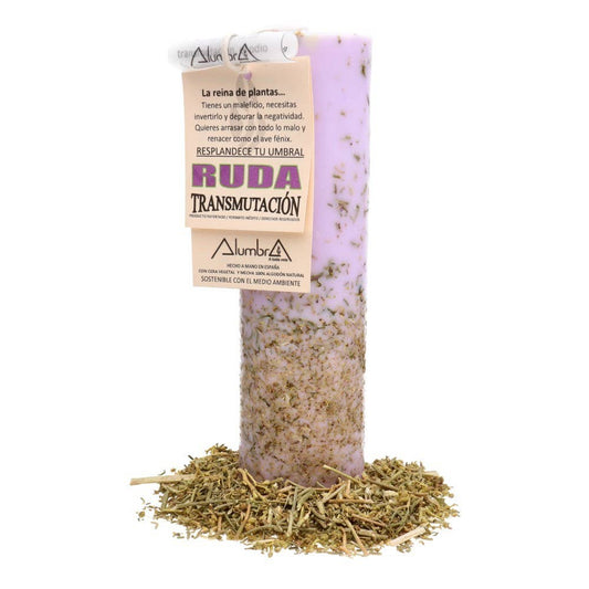 Artisan candle with rue - Transmutation
