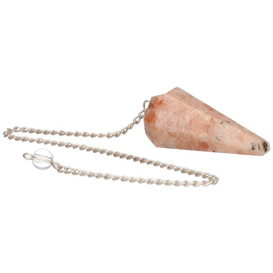 Faceted Sunstone Pendulum