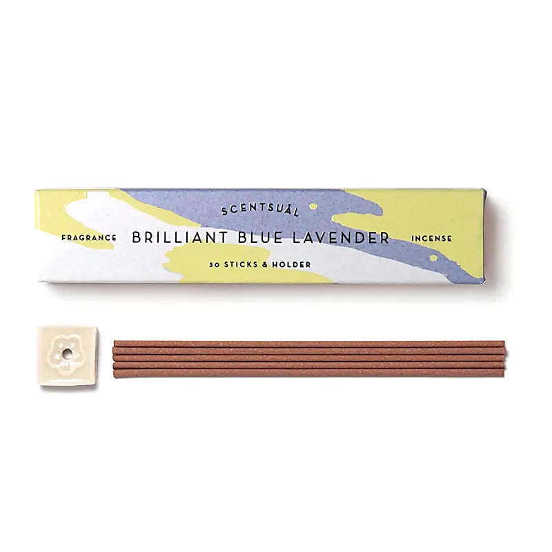 Scentsual Incense Brilliant Blue Lavender | 30 Sticks | Nippon Kodo