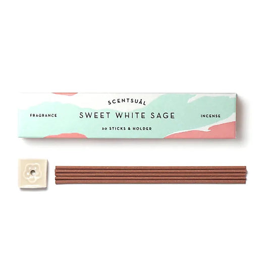 Scentsual Incense Sweet White Sage | 30 Sticks | Nippon Kodo