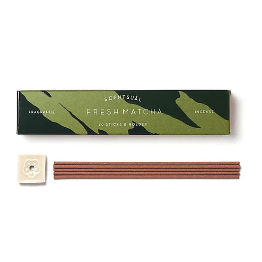 Scentsual Incense Fresh Matcha | 30 Sticks | Nippon Kodo