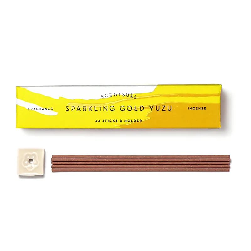 Scentsual Incense Sparkling Golden Yuzu | 30 Sticks | Nippon Kodo