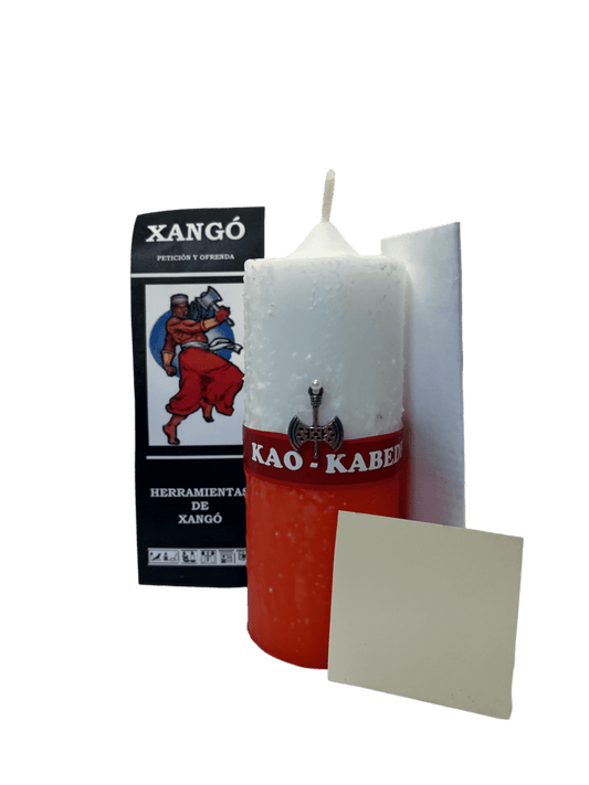 Velón Xangô – Rituele Kaars voor Rechtvaardigheid & Mannelijke Kracht