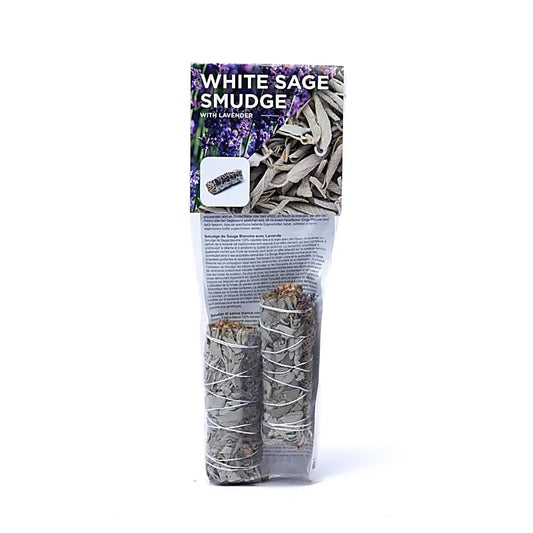 Weißer Salbei Smudge mit Lavendel | 2er-Set (S) | Amstercharmed
