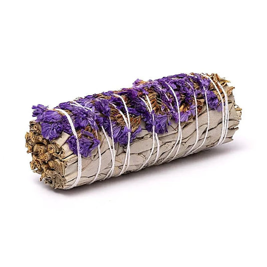 Weißer Salbei Smudge mit Lila Sinuata | 2er Set | Amstercharmed