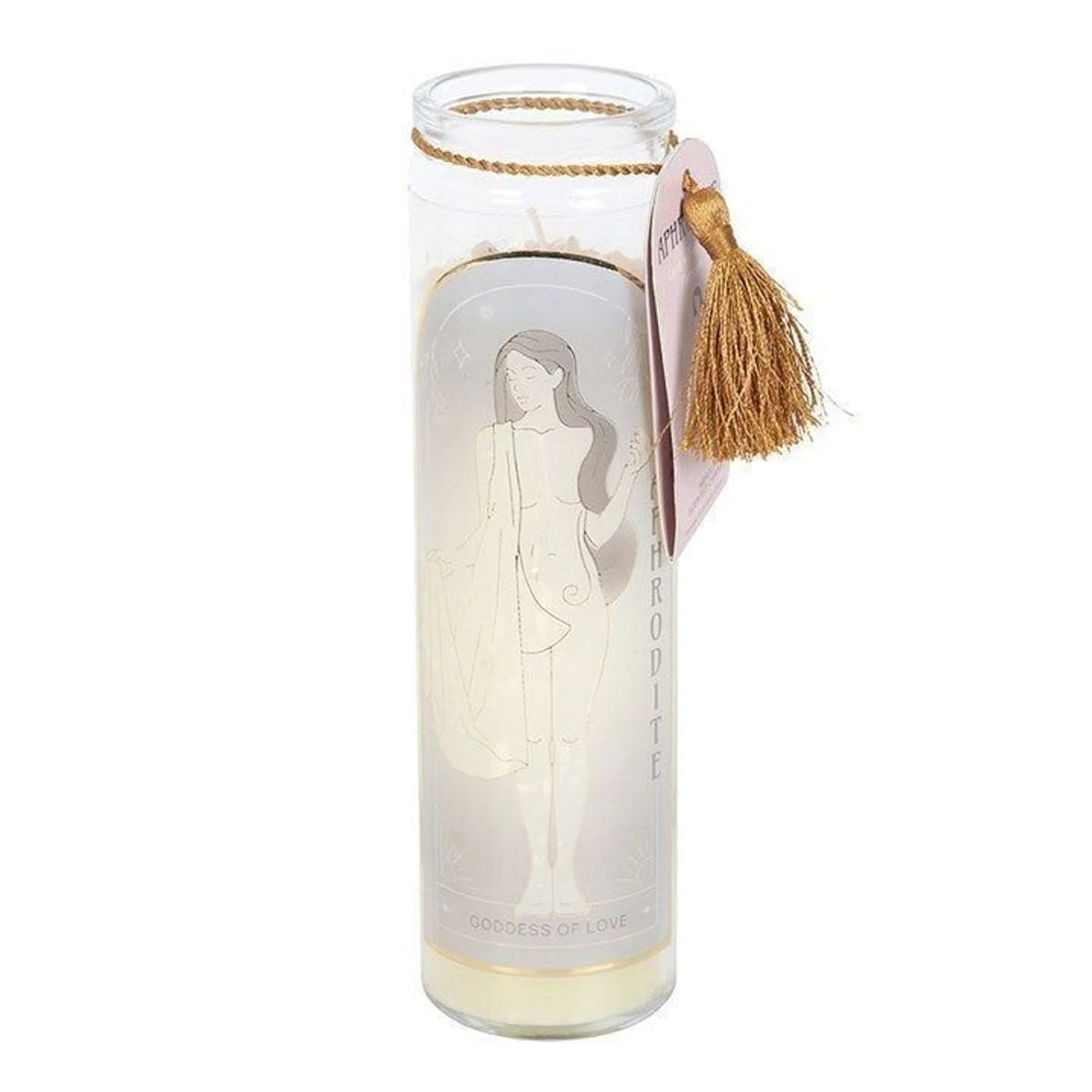 Aphrodite Ritueelkaars met Rozenkwarts