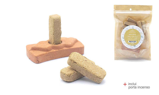 Palo Santo Blocks with Incense Holder – Pau Santo 3 pieces