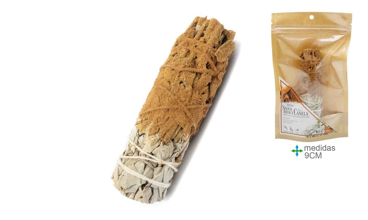 Smudge Stick Witte Salie & Kaneel 9cm – Reiniging & Prosperiteit