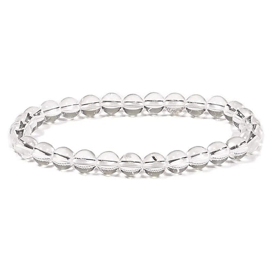 Bracelet rock crystal Bead diameter cm ±0.6