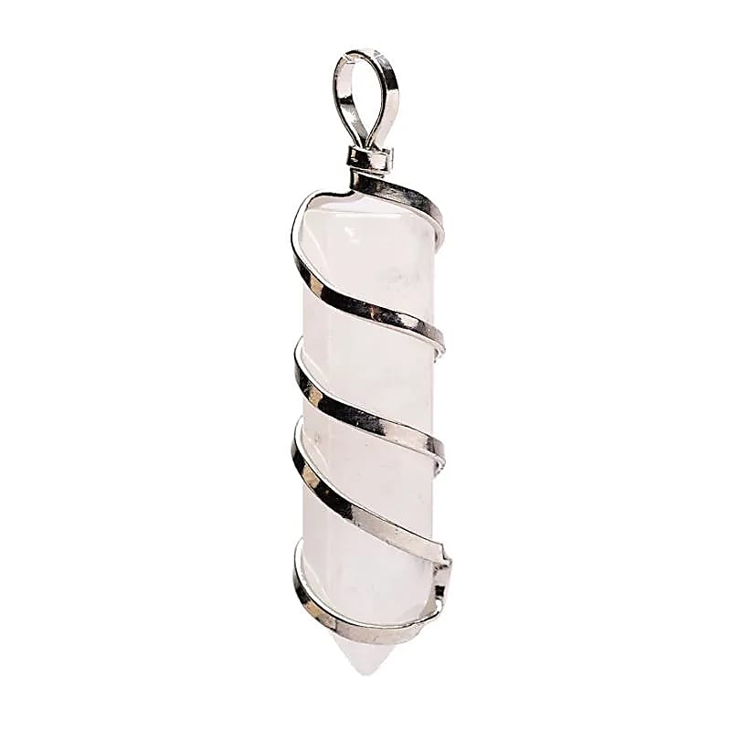 Rock crystal point pendant