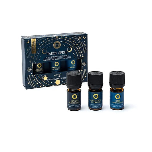 Tarot Zauberduftöl Geschenkbox – 3 Spirituelle Düfte | Esoterische Sammlung