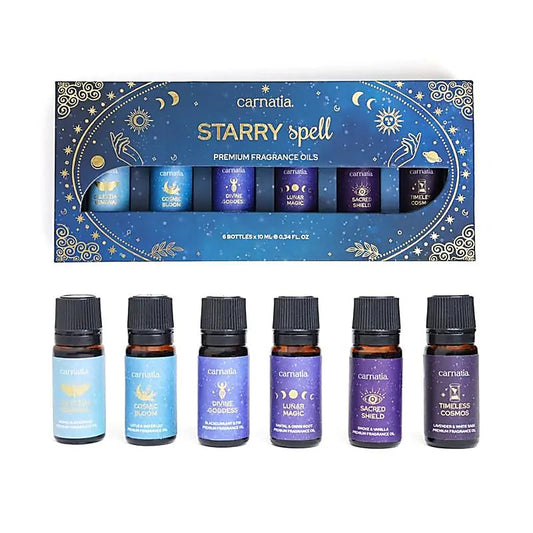 Carnatia Starry Spell Duftöl-Geschenkset – 6 Düfte in Geschenkbox