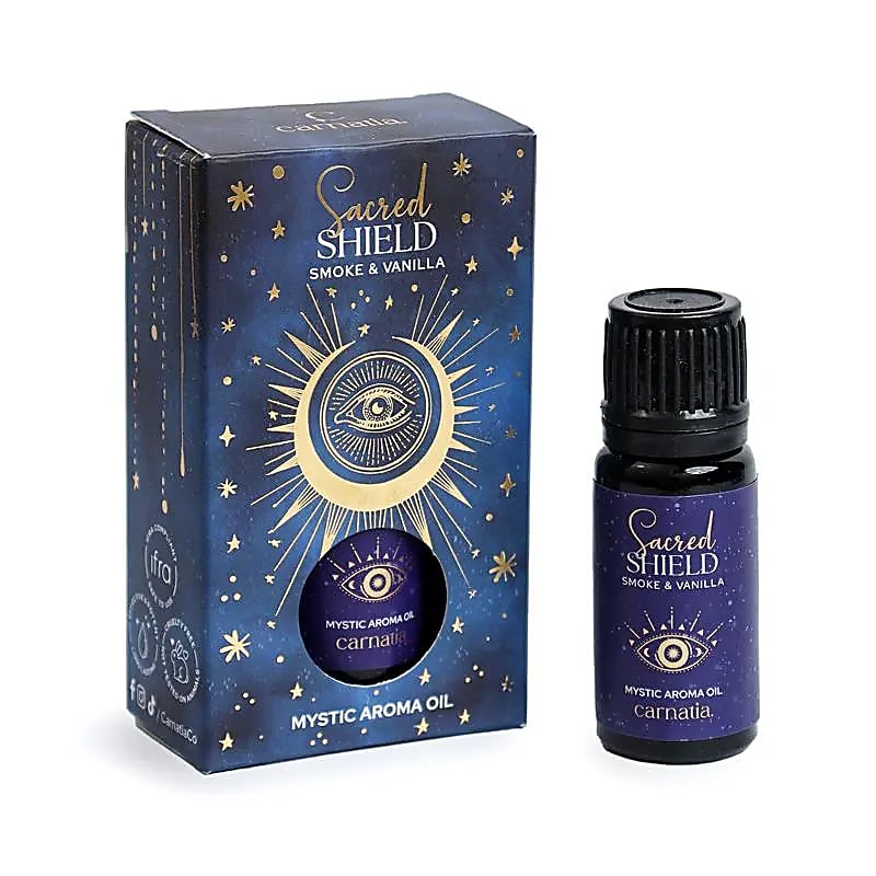Sacred Shield Fragrance Oil – Smoke & Vanilla | Carnatia Starry Spell