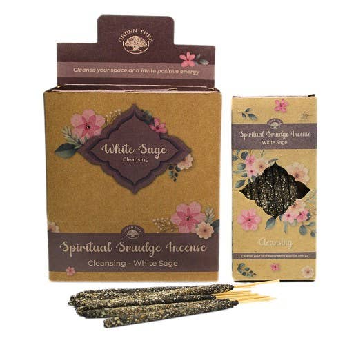 Spirituelle Smudge Räucherstäbchen Reinigender Weißer Salbei | Green Tree