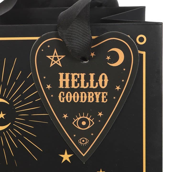 Gothic Ouija Gift Bag Black & Gold 23 cm