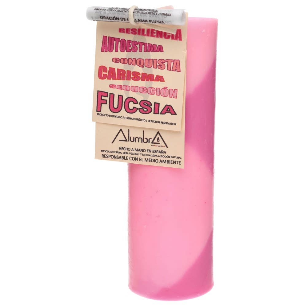 Handgemachte Sojawachs Kerze - Fuchsia & Verführung