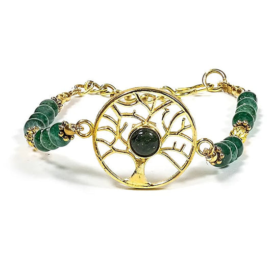 Tree of Life Bracelet with Green Aventurine | Spiritual Jewelry