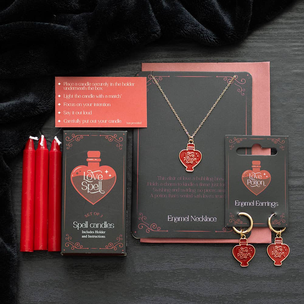 3er-Set Love Spell Kerzen in einer Box