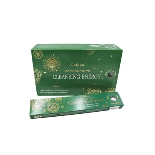 Goloka Manifestation Purifying Energy Incense — White Sage & Selenite