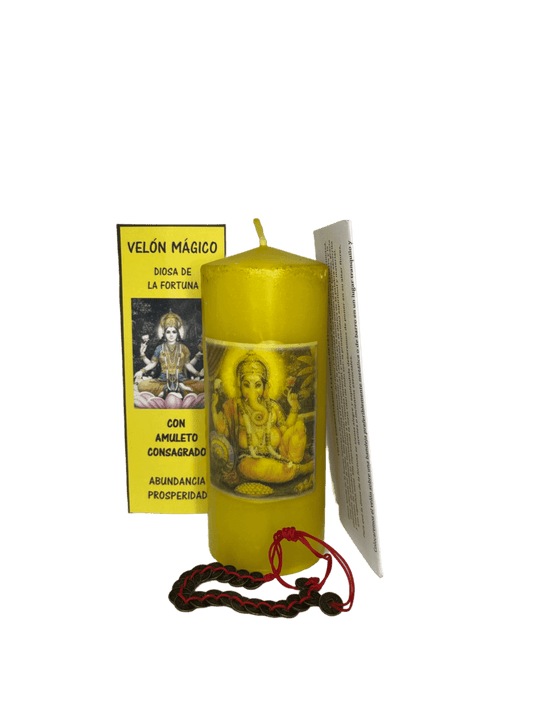 Göttin Fortuna Ritualkerze – Glück, Fülle & Wohlstand