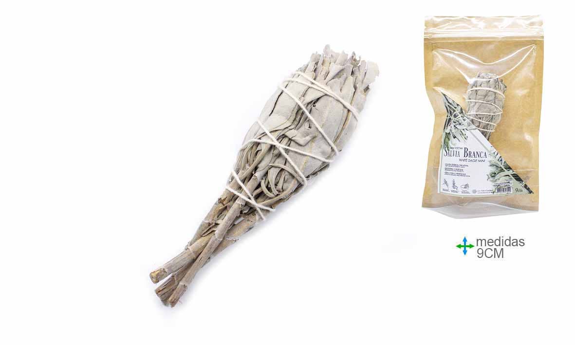 Mini White Sage Torch – 9 cm