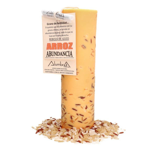 Handmade Rice Candle — Abundance, Fertility & Divine Provision