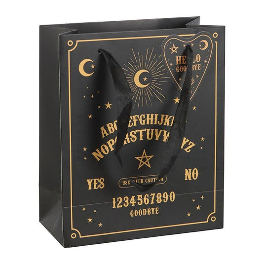 Gothic Ouija Gift Bag Black & Gold 23 cm