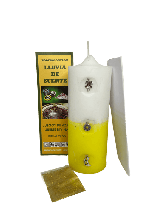 Velón Lluvia de Suerte – Rituele Kaars voor Geluk & Onverwachte Kansen