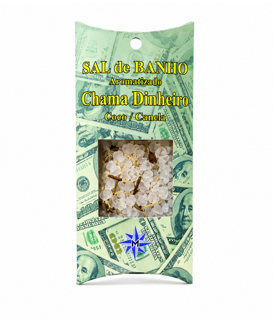 Mandala Chama Dinheiro Badesalz 100g – Kokos & Zimt zur Geldanziehung