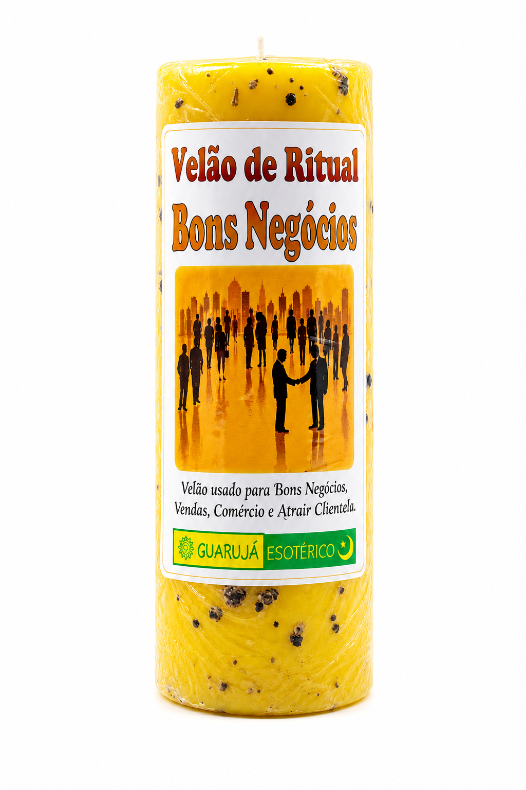 Velão Ritual Bons Negócios – Rituele Kaars voor Goede Zaken & Zakelijk Succes 17x7cm