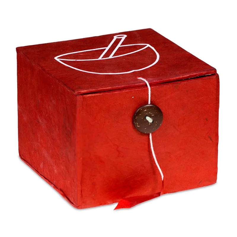 Klangschale Ohm Geschenkset rot