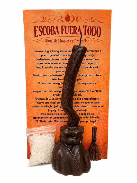 Escoba Fuera Todo – Spiritueller Besen zur Reinigung & zum Wegfegen negativer Energie