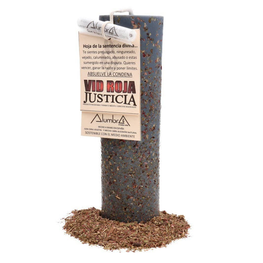Handmade Red Vine Candle — Justice, Acquittal & Setting Boundaries