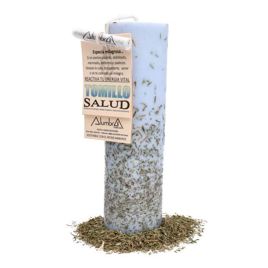 Handmade Thyme Candle — Health, Recovery & Life Energy