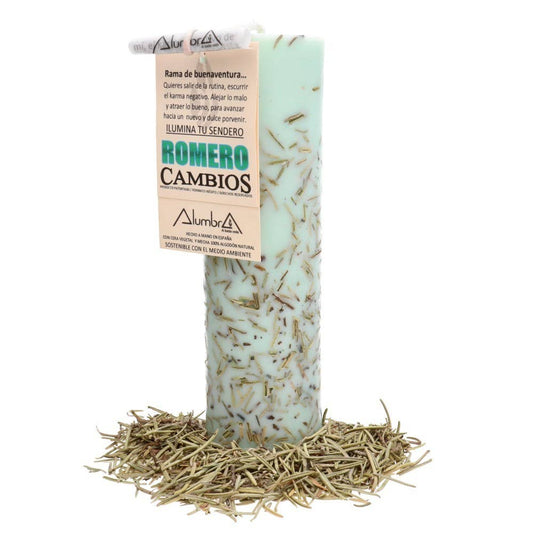 Handmade Soy Candle – Rosemary & Change